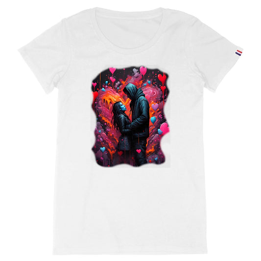 T-shirt "Melting heart" Made in France - Femme