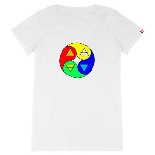 T-shirt "4 elements - Alchimist edition" Made in France - Femme