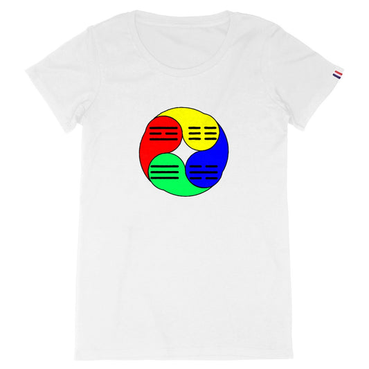 T-shirt "4 elements - Taoist edition" Made in France - Femme